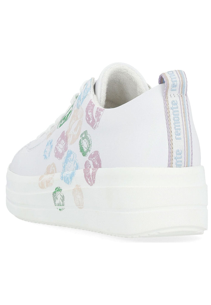 Remonte Sneaker Lederimitat Weiß Kombi