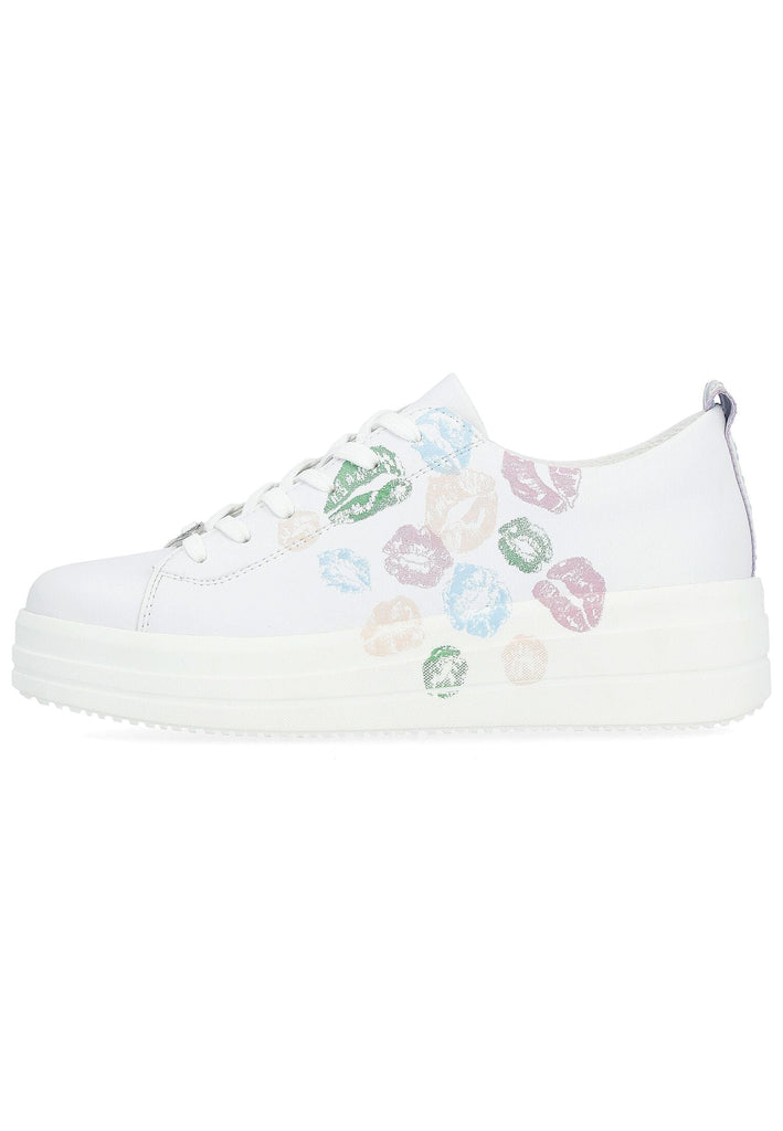 Remonte Sneaker Lederimitat Weiß Kombi