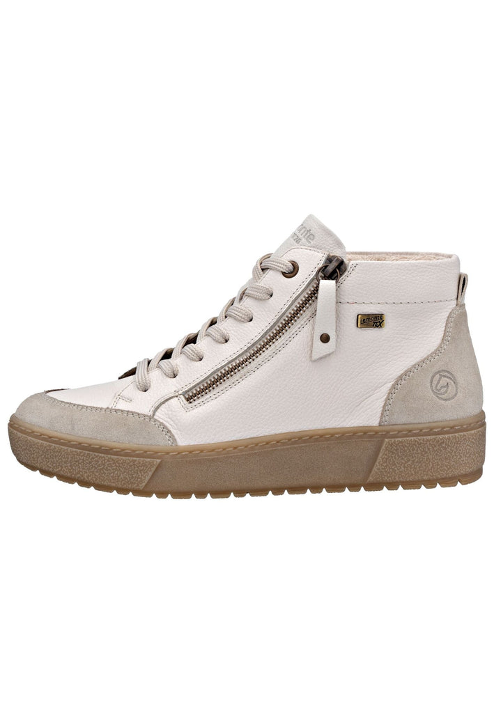 Sneaker Remonte Sneaker Glattleder Beige Warmfutter