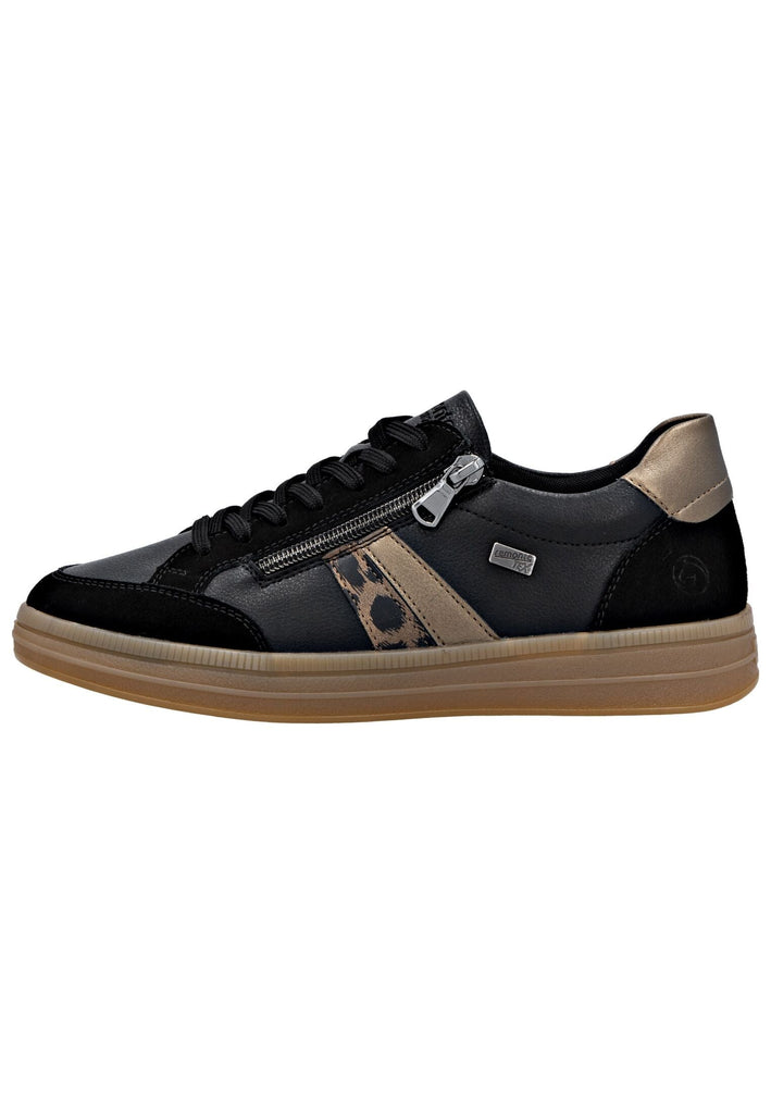 Sneaker Remonte Sneaker Glattleder Schwarz/Braun