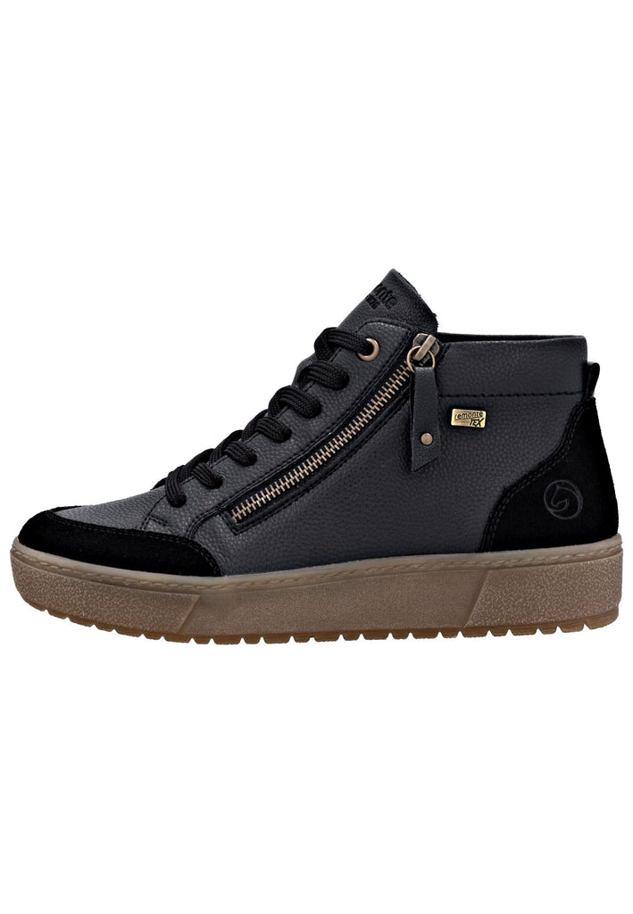 Sneaker Remonte Sneaker Glattleder Schwarz Warmfutter