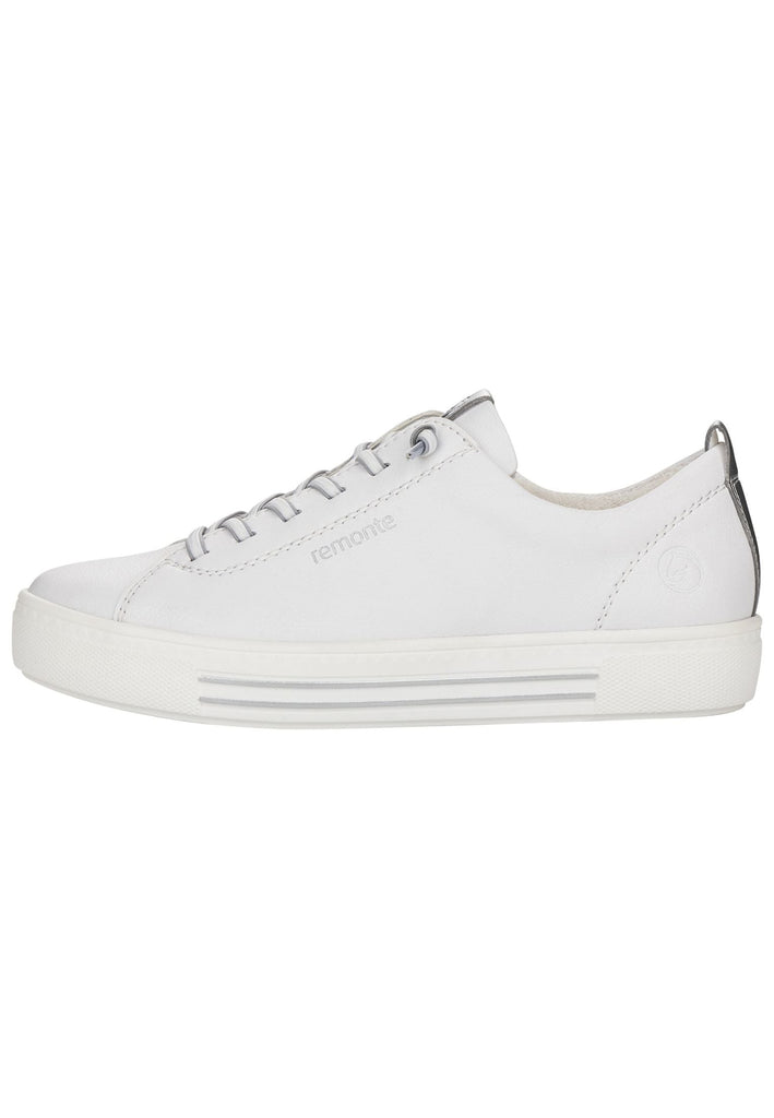 Sneaker Remonte Sneaker Glattleder Weiß/Silber
