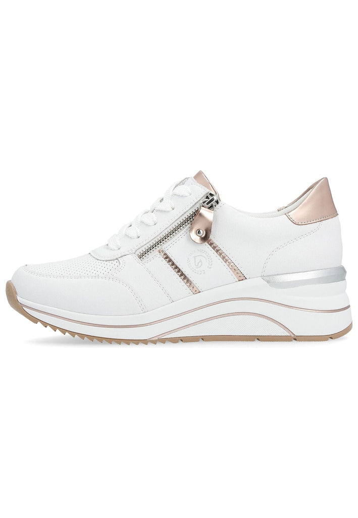 Sneaker Remonte Sneaker Leder/Synthetik Weiß Kombi