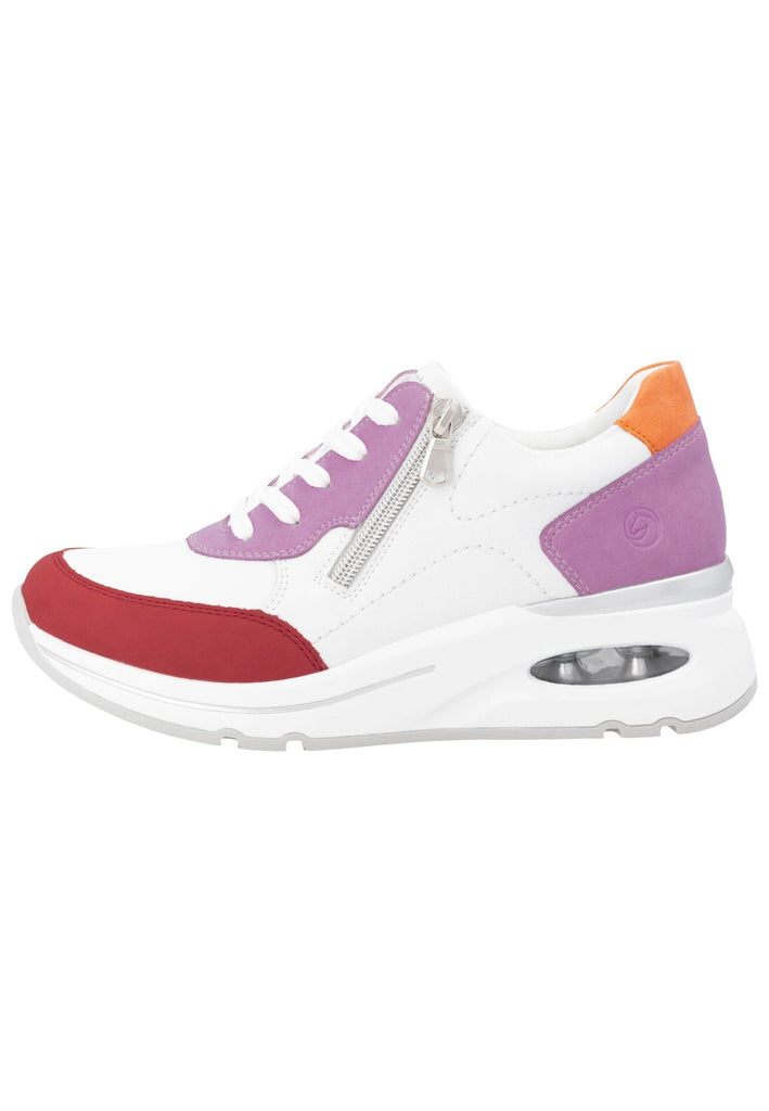 Sneaker Remonte Sneaker Leder Weiß/Lila