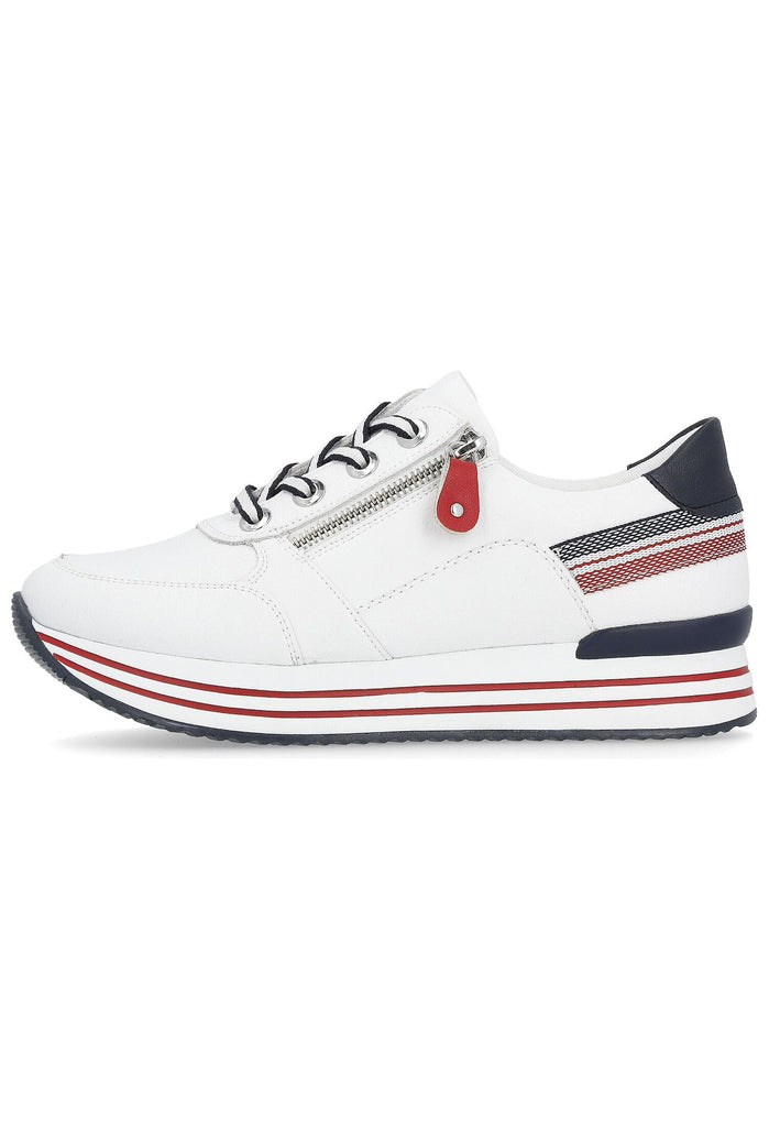 Sneaker Remonte Sneaker Leder Weiß/Rot