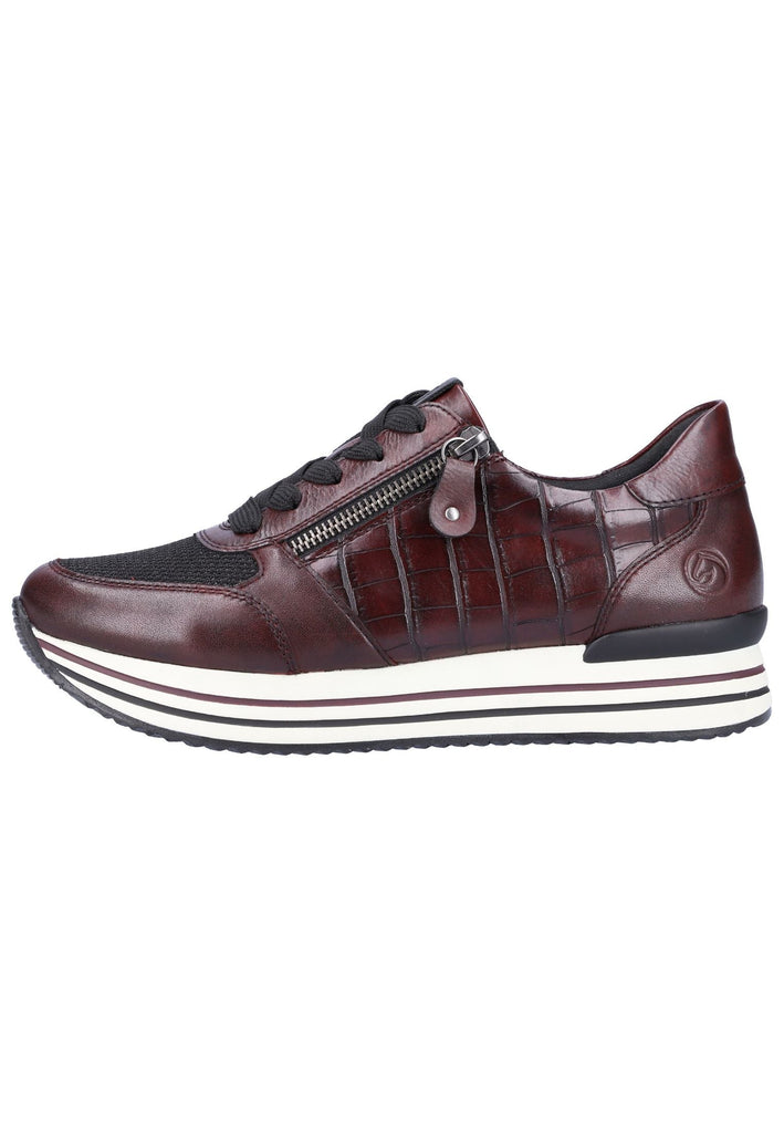 Sneaker Remonte Sneaker Lederimitat Violett/Schwarz
