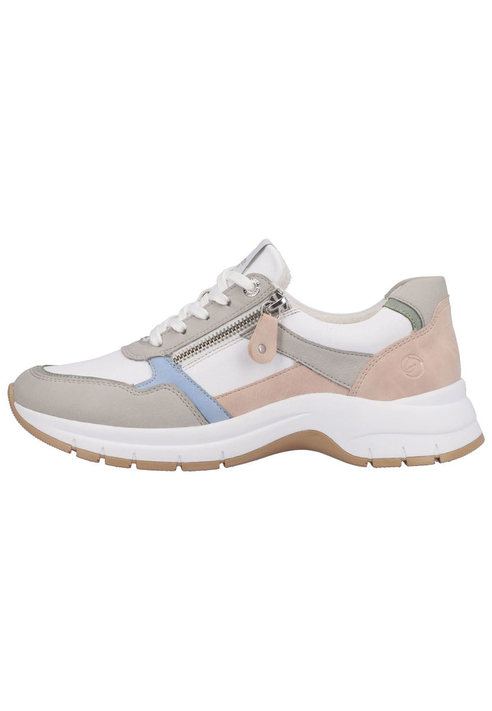 Sneaker Remonte Sneaker Lederimitat Weiß/Grau