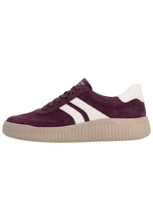 Remonte Sneaker Veloursleder Dunkelrot