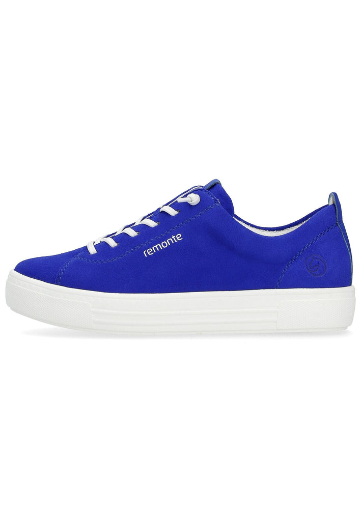 Remonte Sneaker Veloursleder Mittelblau