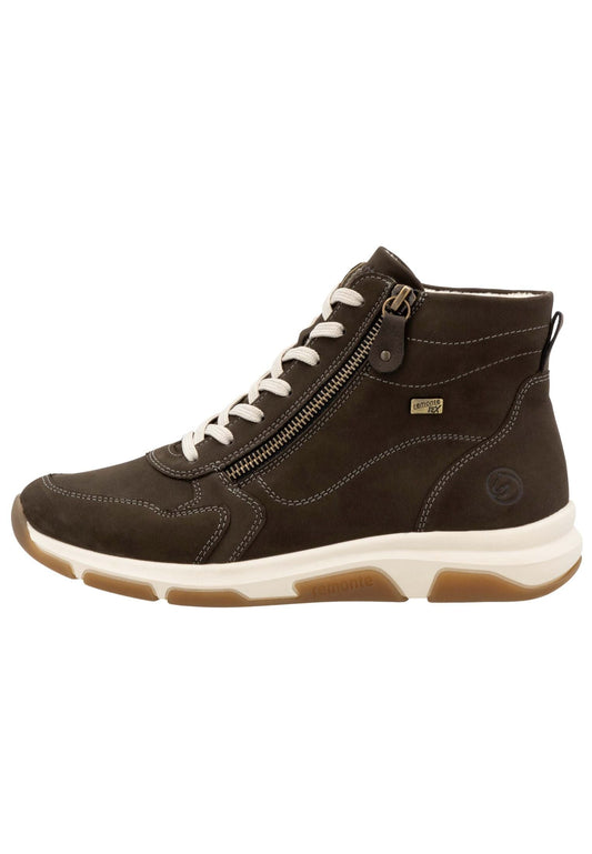 Remonte Sneaker Veloursleder Schoko Warmfutter