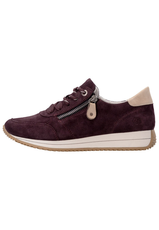 Remonte Sneaker Veloursleder Violett