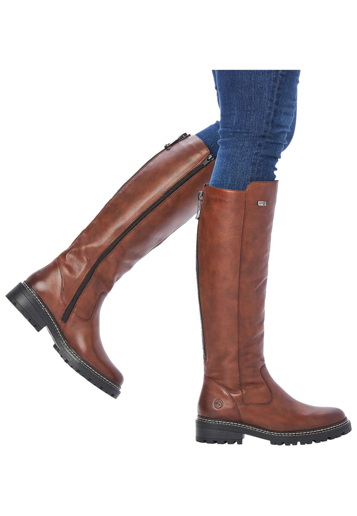 Remonte Stiefel Glattleder Chestnut