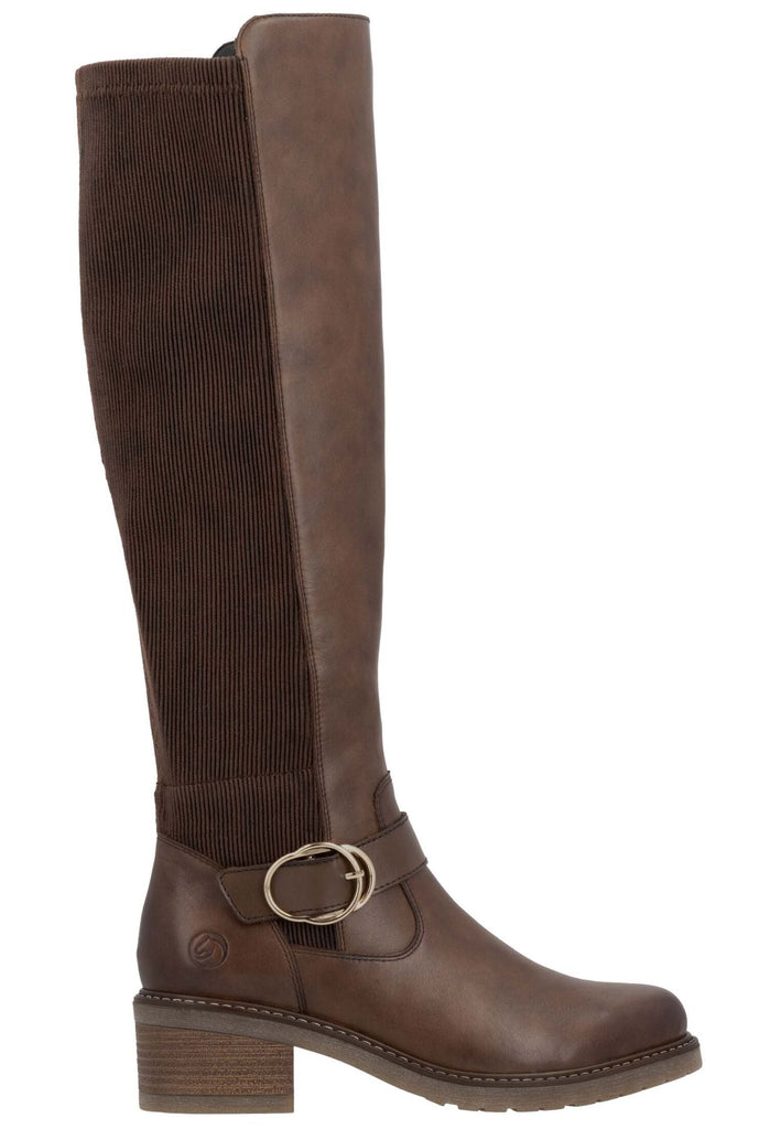 Remonte Stiefel Glattleder Mahagony Warmfutter