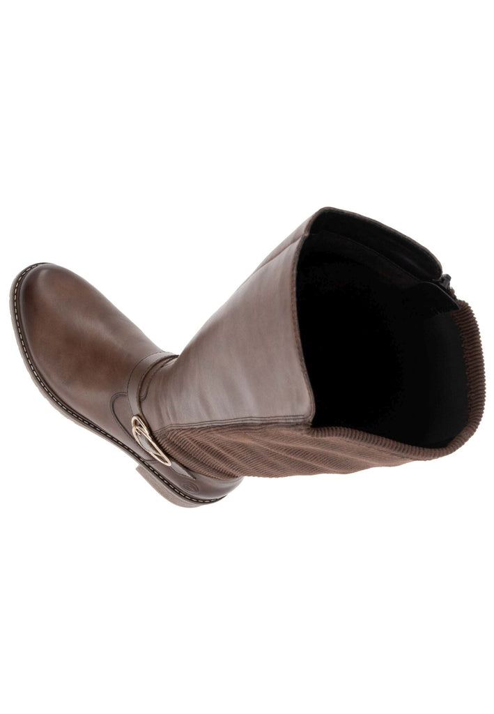 Remonte Stiefel Glattleder Mahagony Warmfutter