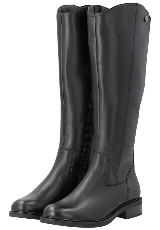Remonte Stiefel Glattleder Schwarz
