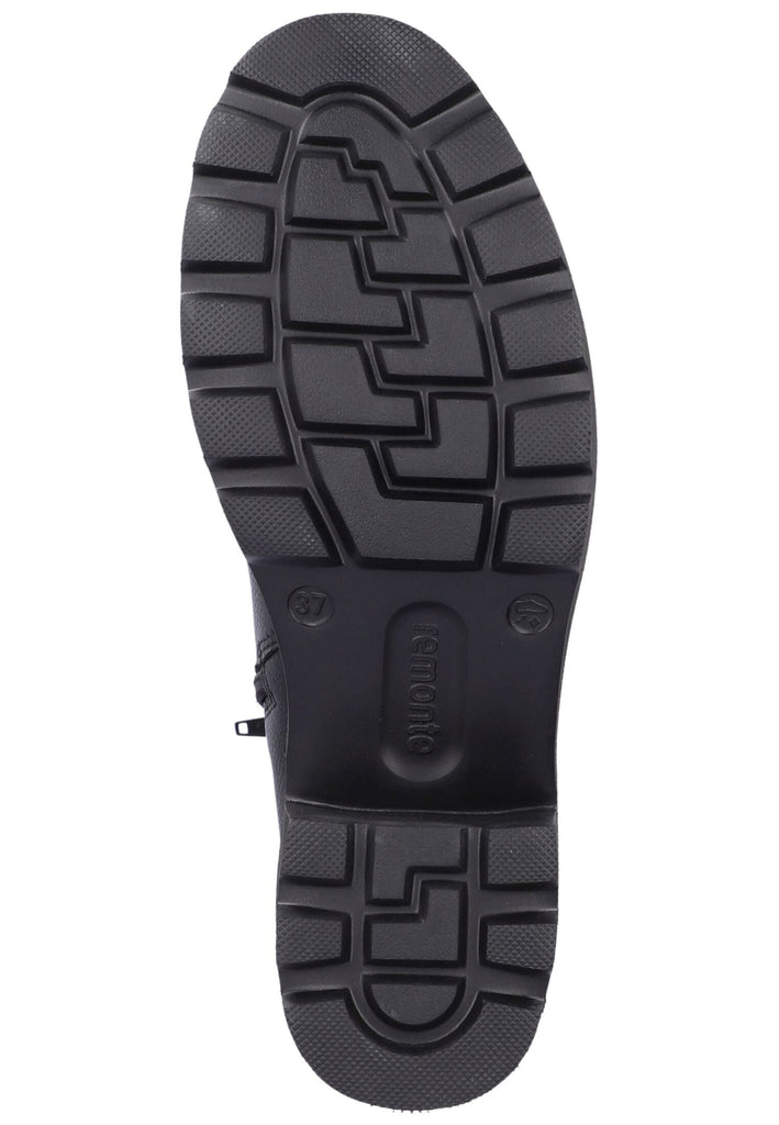 Remonte Stiefel Glattleder Schwarz Warmfutter