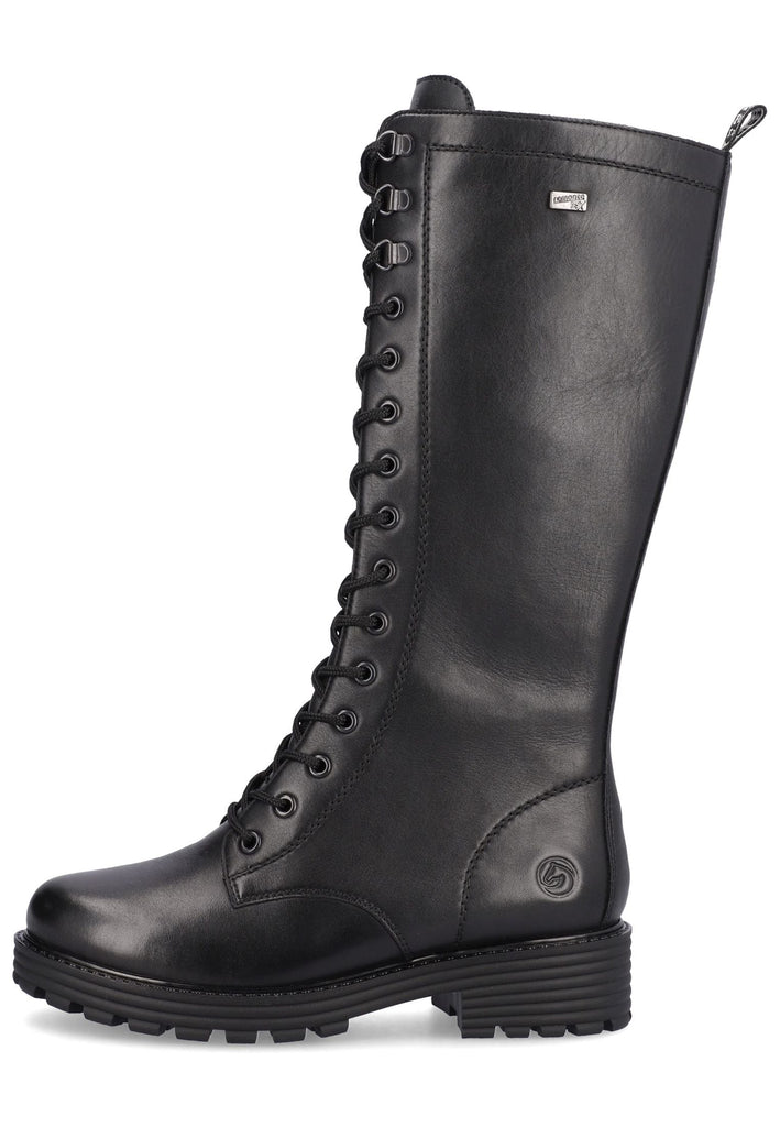 Remonte Stiefel Glattleder Schwarz Warmfutter