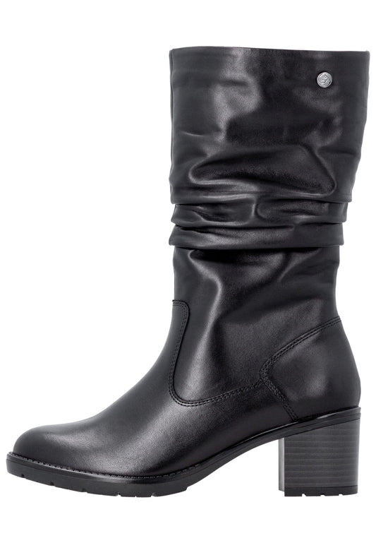 Remonte Stiefel Leder Schwarz
