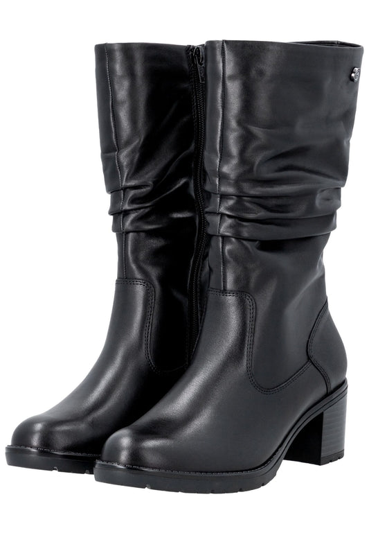 Remonte Stiefel Leder Schwarz
