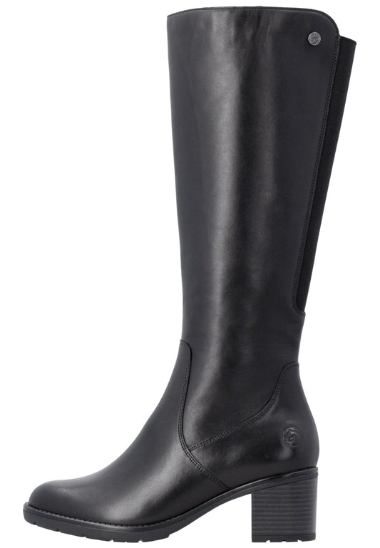 Remonte Stiefel Leder Schwarz