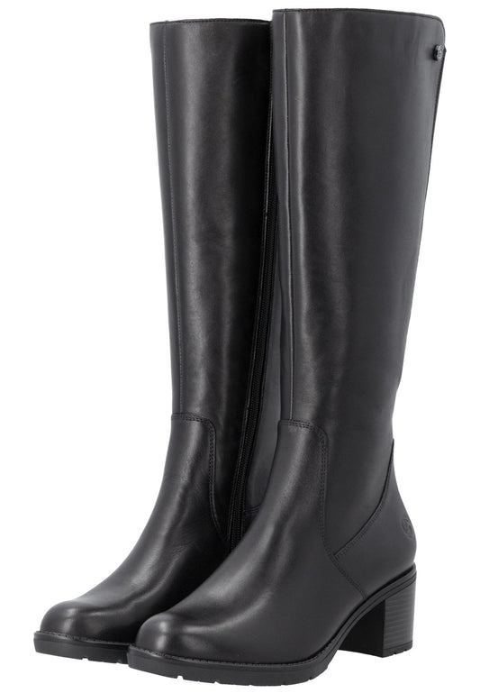 Remonte Stiefel Leder Schwarz