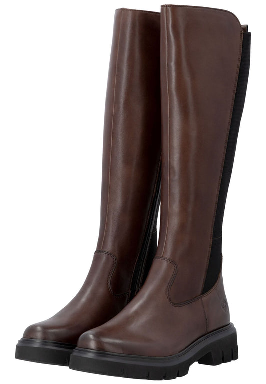 Remonte Stiefel Leder/Textil Braun/Schwarz
