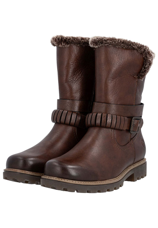 Remonte Stiefel Leder/Textil Chestnut Warmfutter