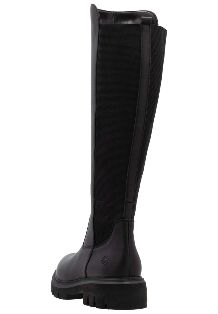 Remonte Stiefel Leder/Textil Schwarz