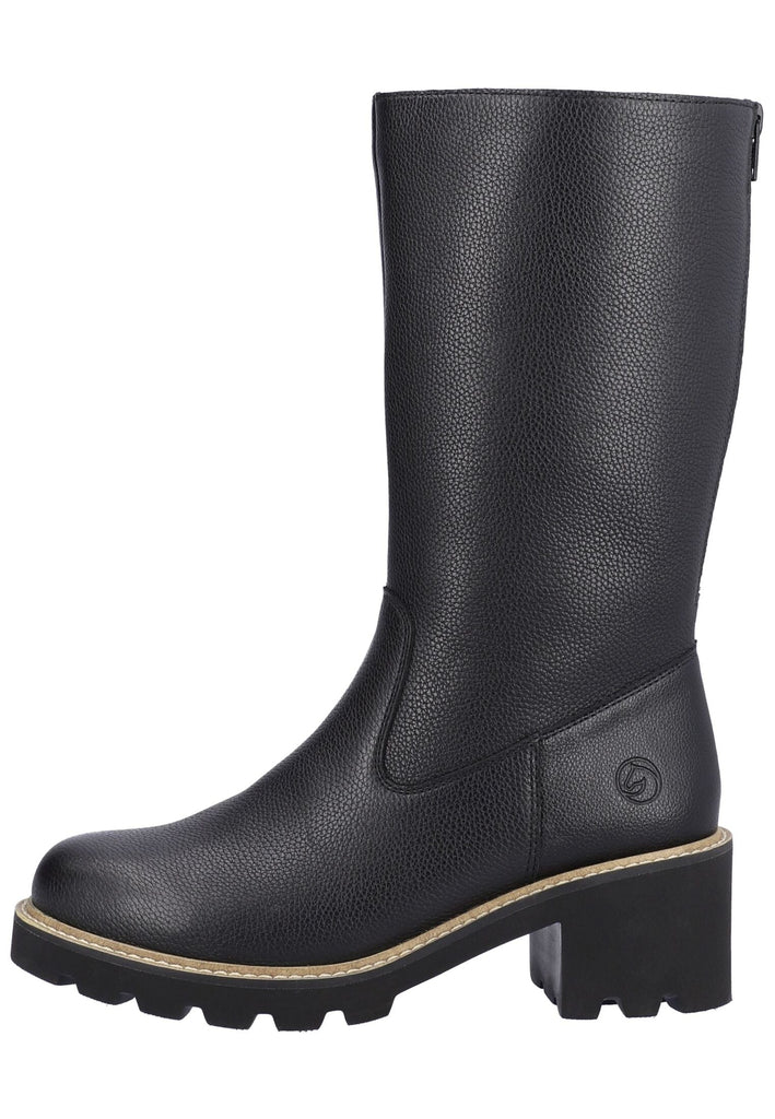 Stiefel Remonte Stiefel Glattleder Schwarz Warmfutter