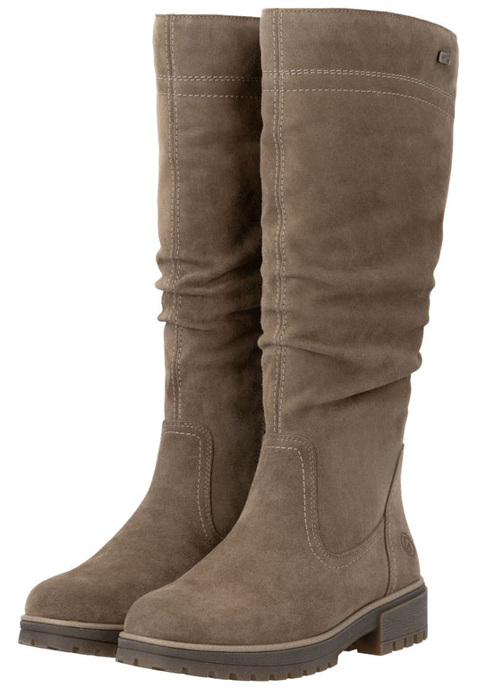 Remonte Stiefel Veloursleder Braun