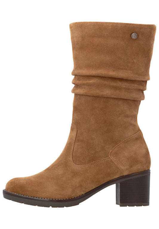 Remonte Stiefel Veloursleder Hellbraun