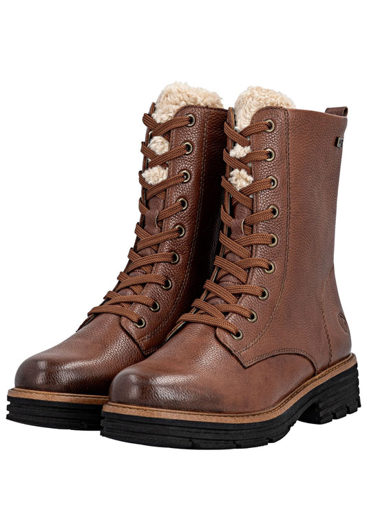 Remonte Stiefelette Glattleder Braun Warmfutter