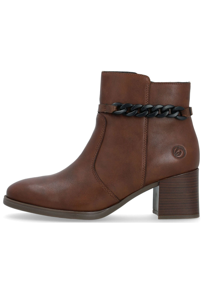 Remonte Stiefelette Glattleder Chestnut
