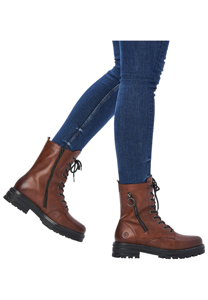 Remonte Stiefelette Glattleder Chestnut Warmfutter