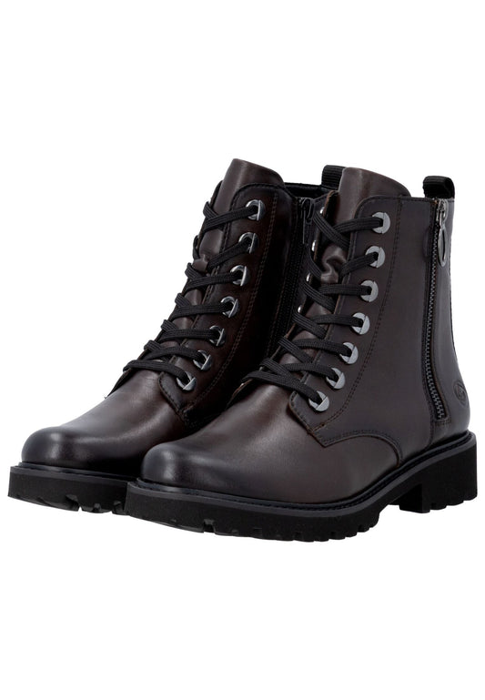 Remonte Stiefelette Glattleder Dunkelbraun