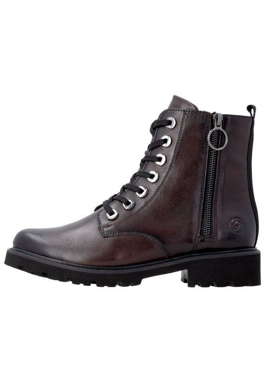 Remonte Stiefelette Glattleder Dunkelbraun