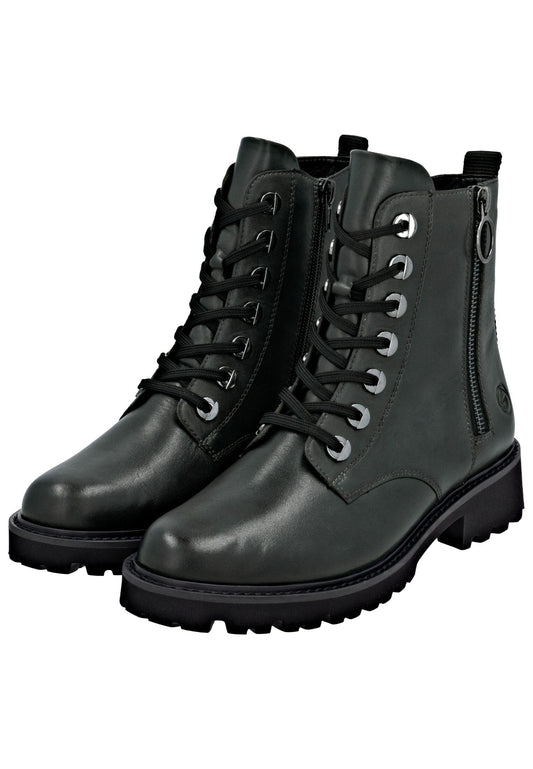 Remonte Stiefelette Glattleder Dunkelgrün