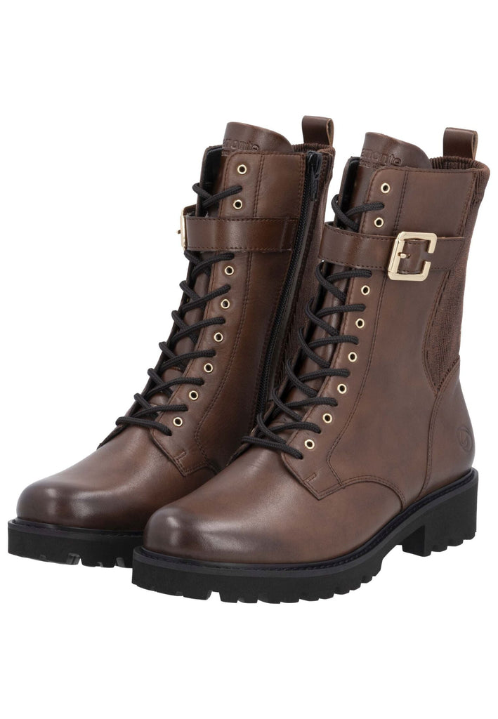 Remonte Stiefelette Glattleder Mahagony