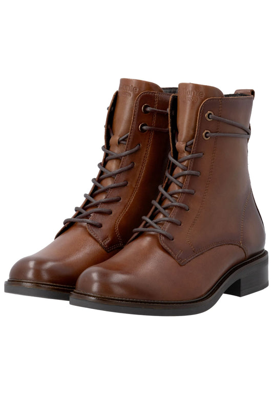 Remonte Stiefelette Glattleder Mittelbraun
