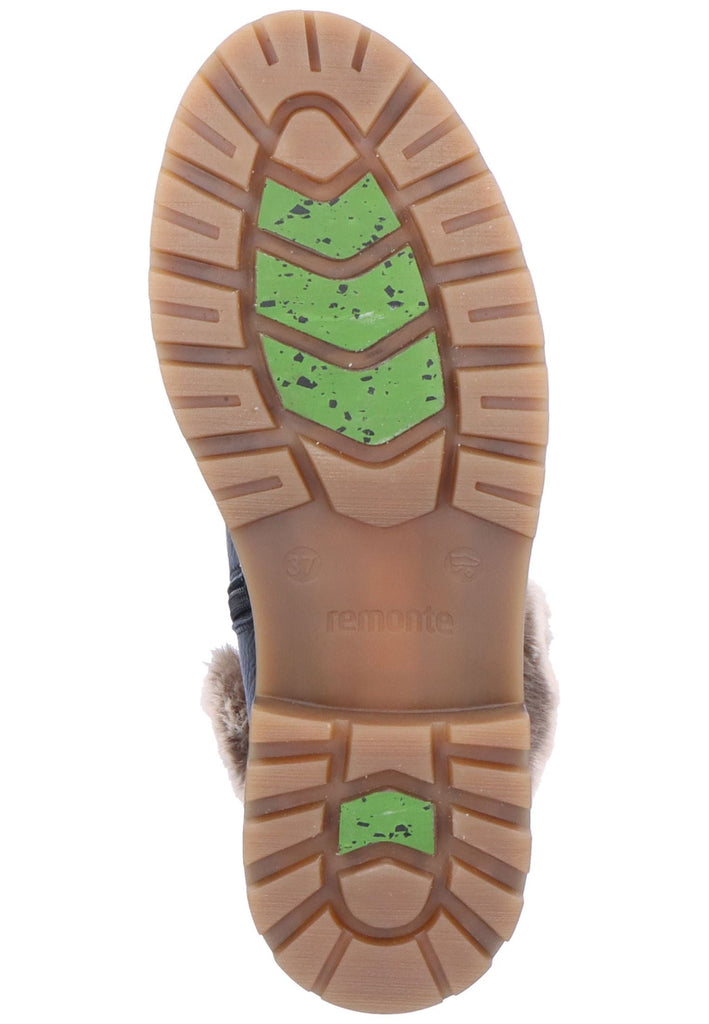 Remonte Stiefelette Glattleder Schwarz