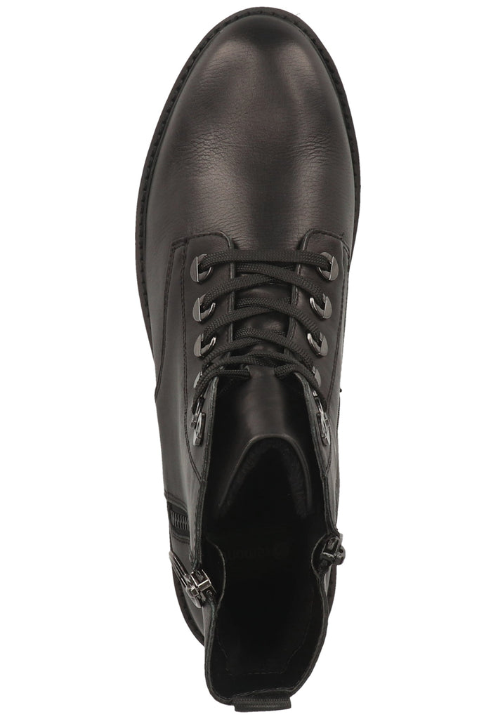Remonte Stiefelette Glattleder Schwarz