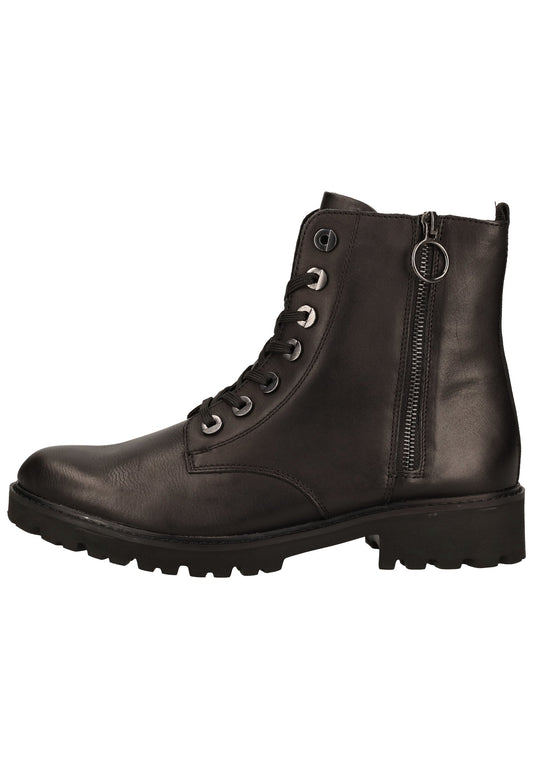 Remonte Stiefelette Glattleder Schwarz