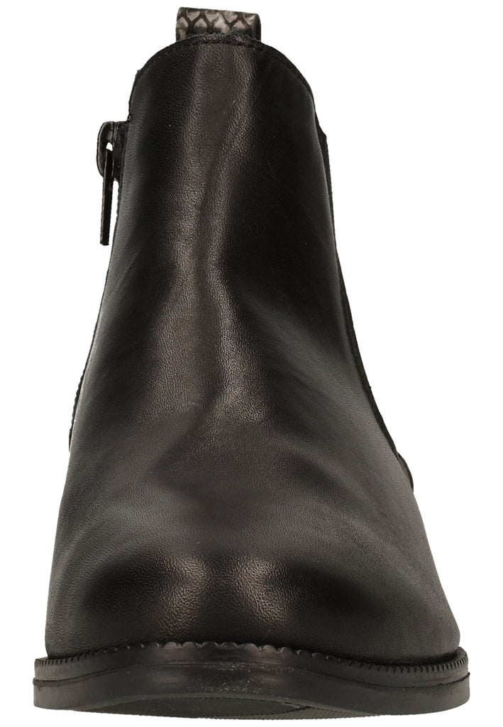 Remonte Stiefelette Glattleder Schwarz