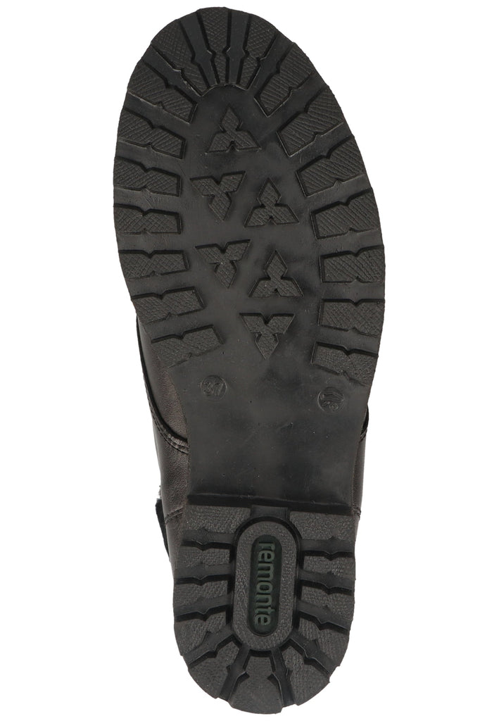 Remonte Stiefelette Glattleder Schwarz/Braun