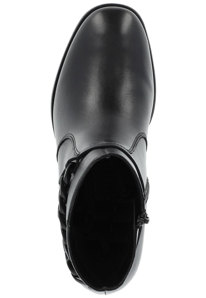 Remonte Stiefelette Glattleder Schwarz Warmfutter
