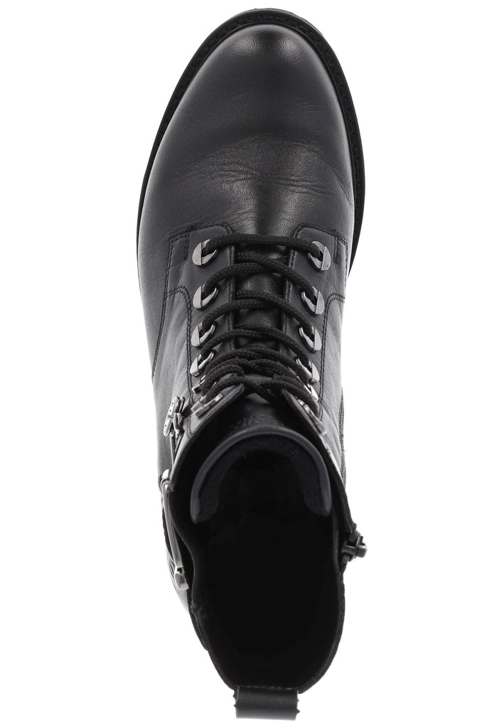 Remonte Stiefelette Glattleder Schwarz Warmfutter