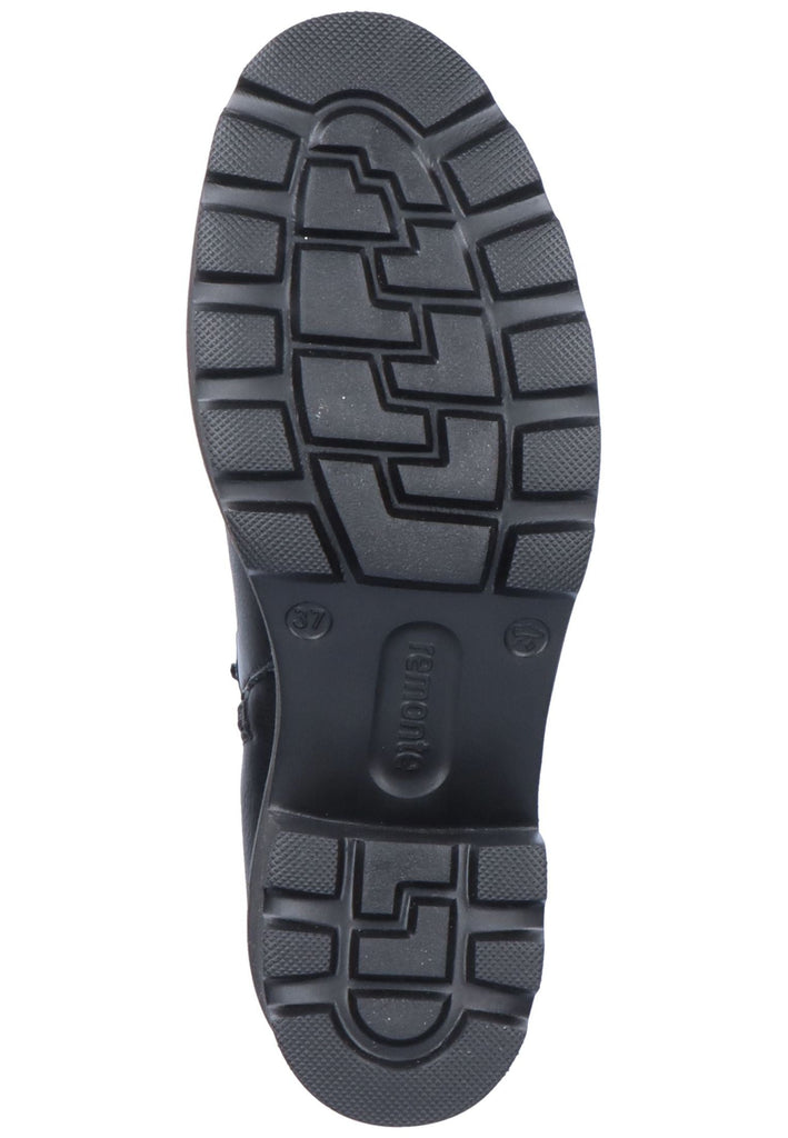 Remonte Stiefelette Glattleder Schwarz Warmfutter