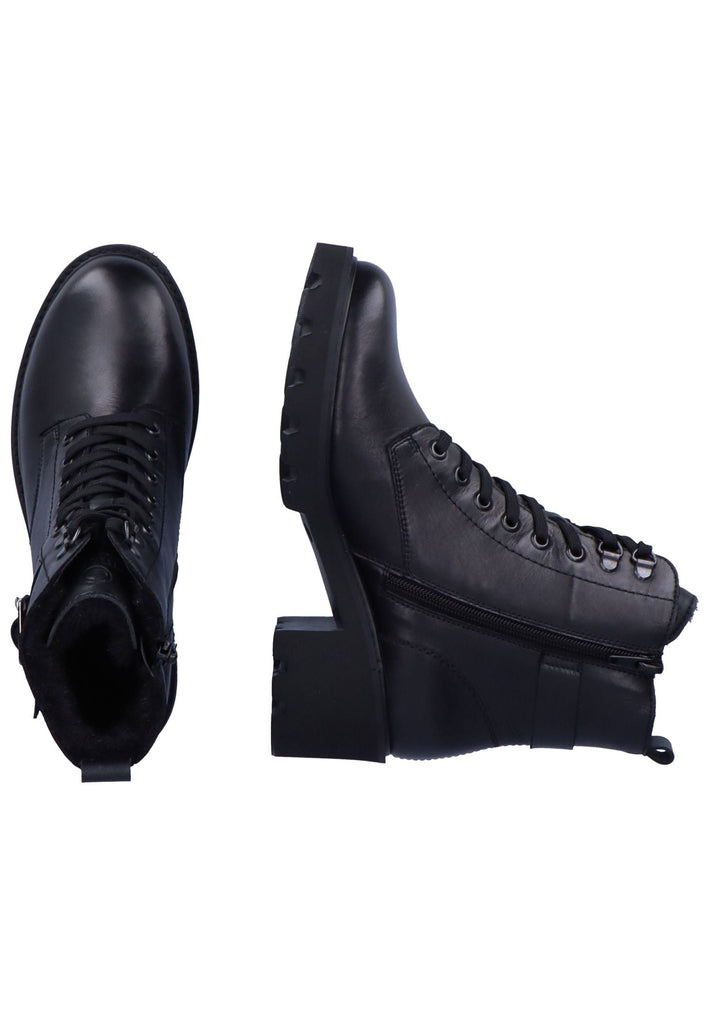 Remonte Stiefelette Glattleder Schwarz Warmfutter
