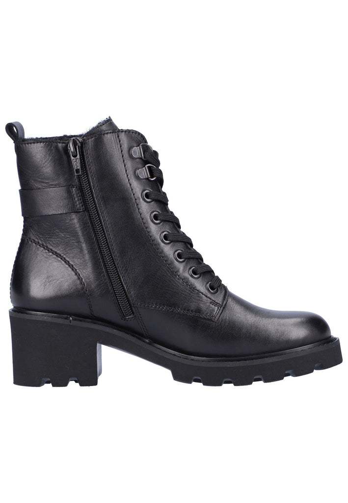 Remonte Stiefelette Glattleder Schwarz Warmfutter