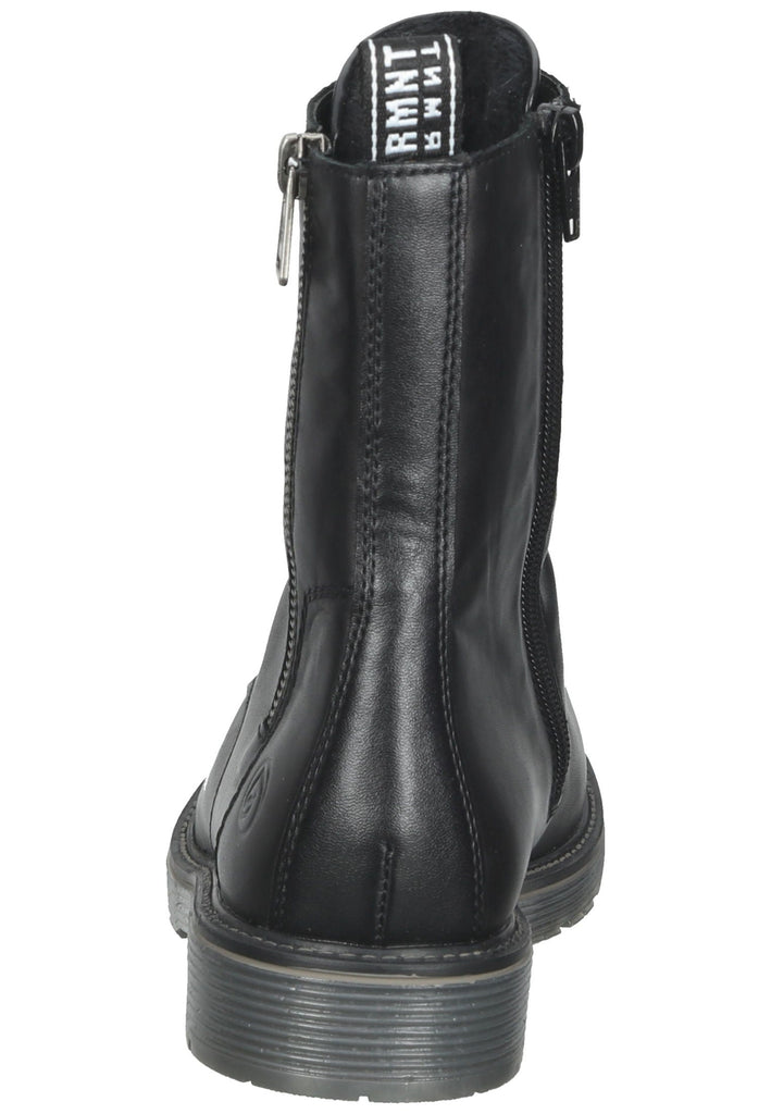 Remonte Stiefelette Glattleder Schwarz Warmfutter